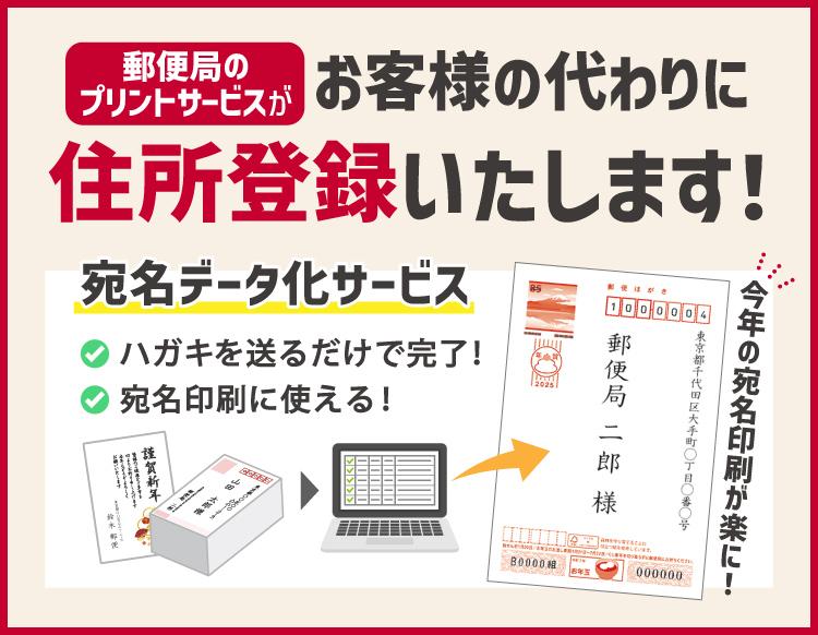 郵便局のプリントサービス 宛名データ化サービス
